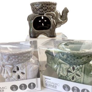 🌸Set of 3 Elephant Ceramic Burner Wax Melts / Tea lights